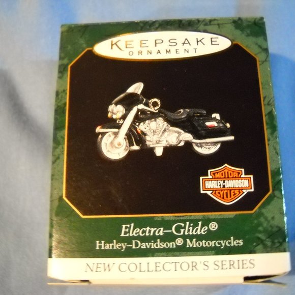 1999 Hallmark Mini Ornament Harley-Davidson - 1998 Electra-Glide Motorcycle #1 - Picture 1 of 6